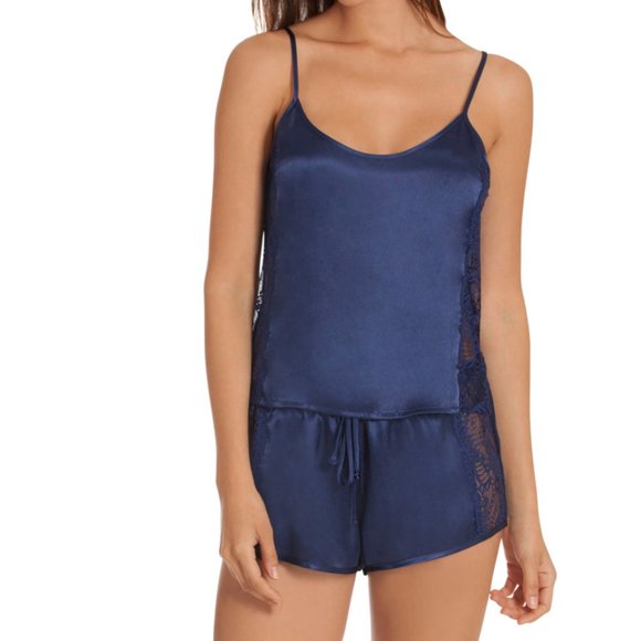 In Bloom Other - In Bloom by Jonquil Blue Satin Pajama Set